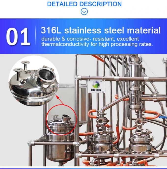 stainless steel molecular distiller