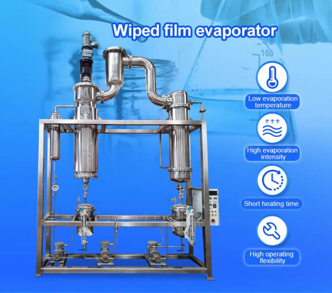 Cbd Industry Wiped Film Evaporator TOPTION Wiped Film Distillation Equipment 0