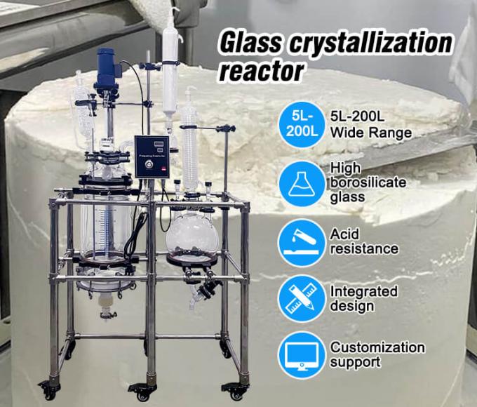 5L-250L Jacketed Lab Reactor With Filtration Stirring Function 0