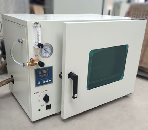 vacuum drying oven with gas charging