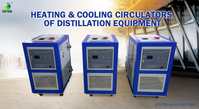 Heating & cooling circulators of distillation equipent
