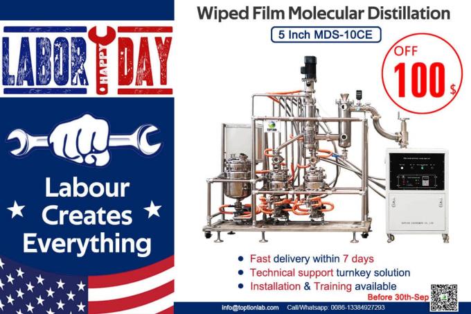 5 inch molecular distillation equipment