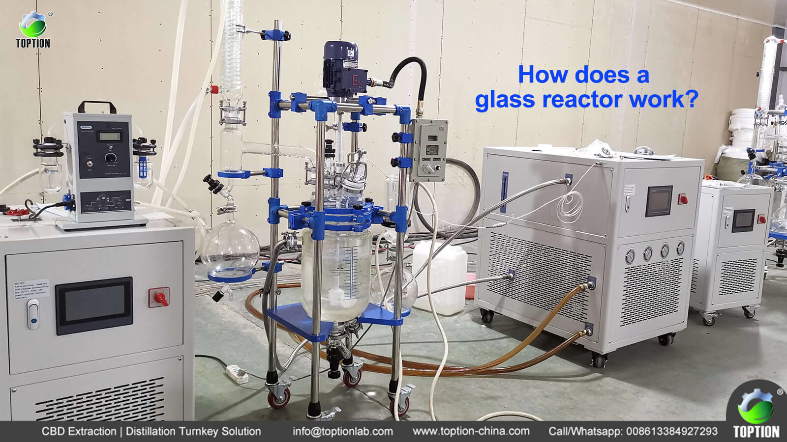 How does a glass reactor work