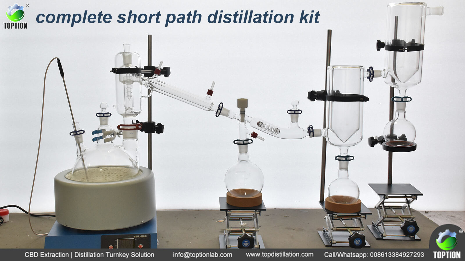 latest company news about Complete short path distillation kit  0