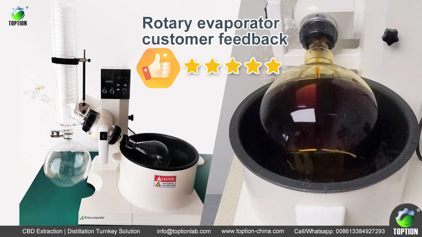 latest company news about Rotary evaporator lab evaporators customer feedback  0
