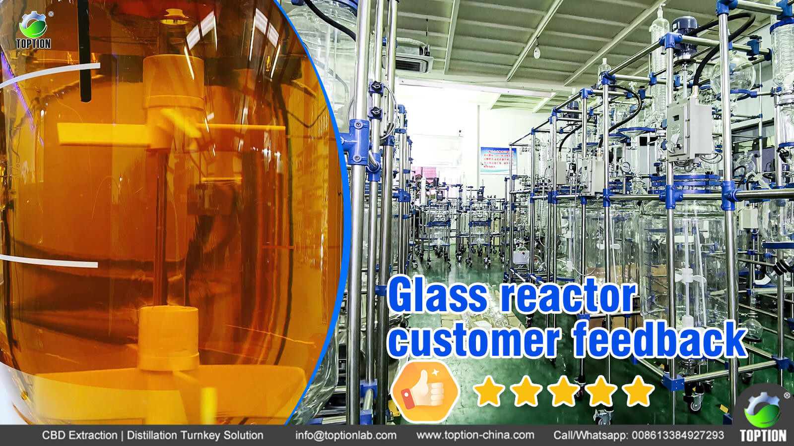 latest company news about Jacketed glass reactor made in China  0