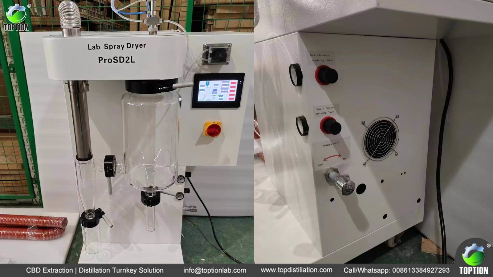 latest company news about Laboratory 2L Spray Dryer Completed Shipment  0