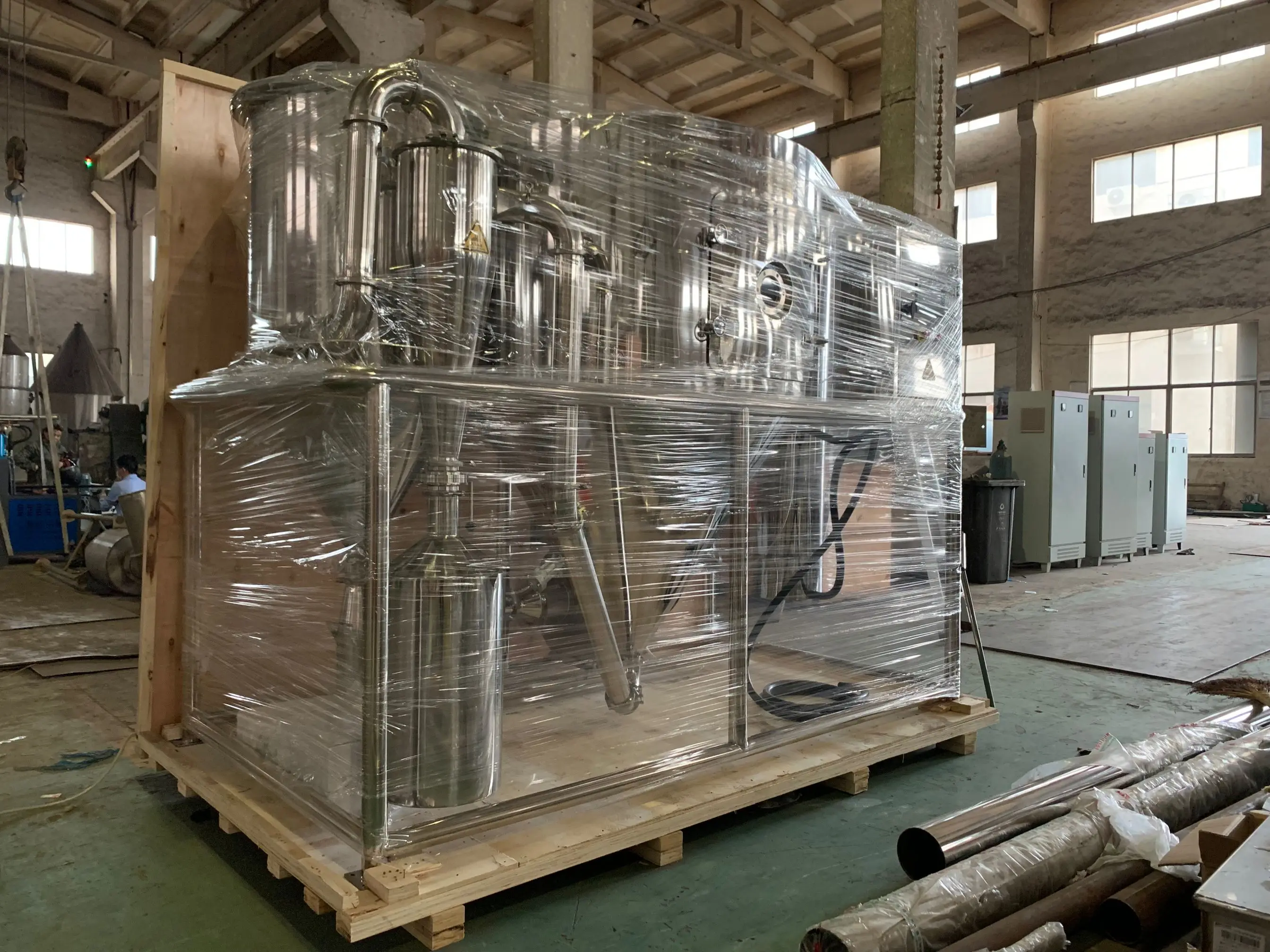 Merkezi püskürtücü püskürtme kurutma makinesi Toz için elektrikli ısı kaynağı 100kg
