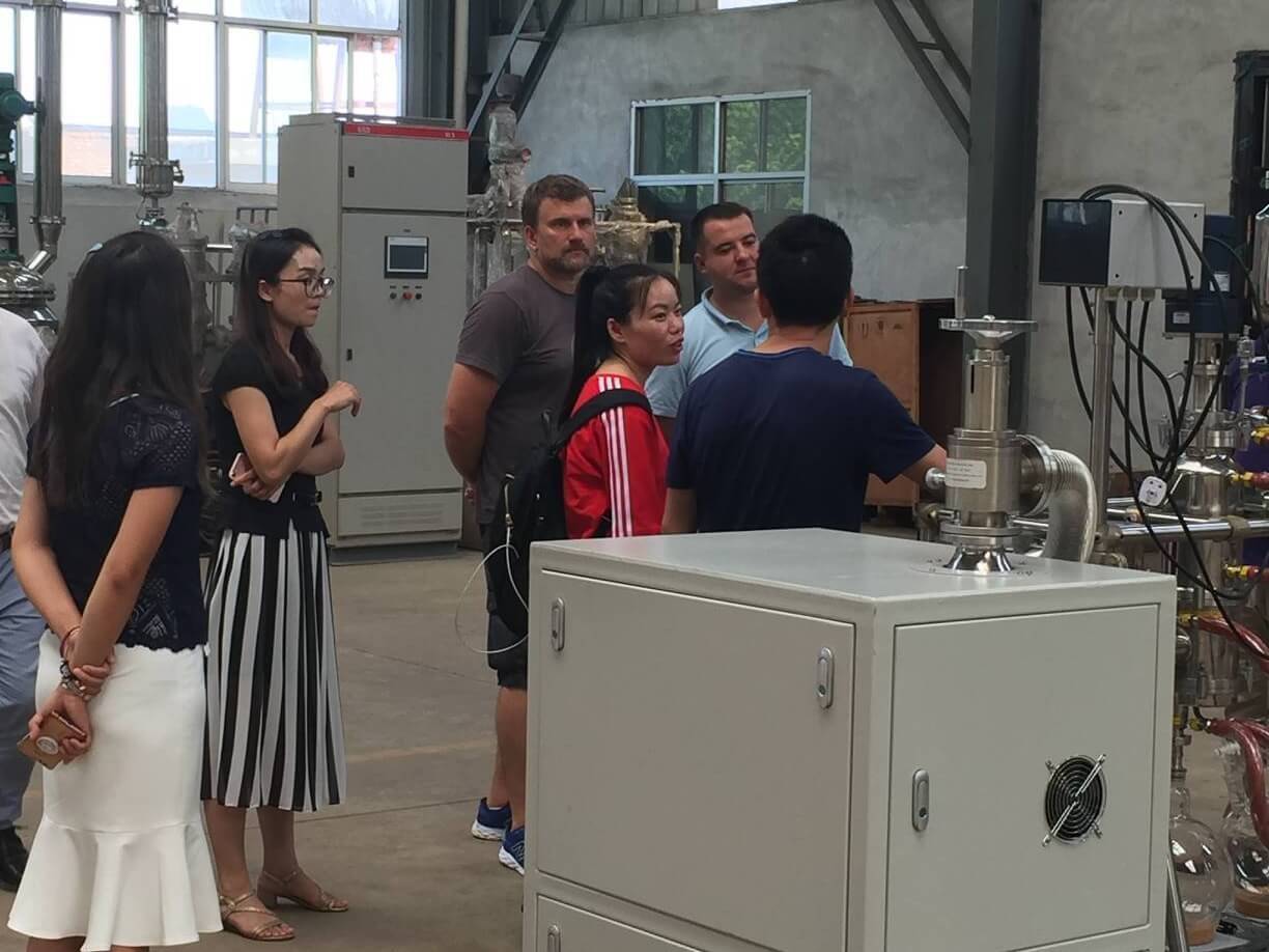 latest company news about Welcome Ukraine Molecular Distillation Customer Visit  0