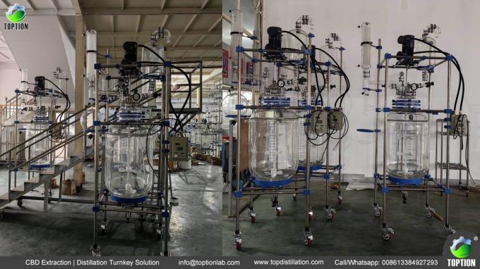 latest company news about 200 L Explosion-proof Double-layer Glass Reactor was Delivered 1