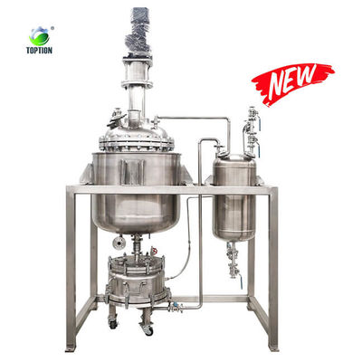 buy Jacketed Crystallization Reactor Glass & Stainless Steel Reactor PLC Or PID Control online manufacture