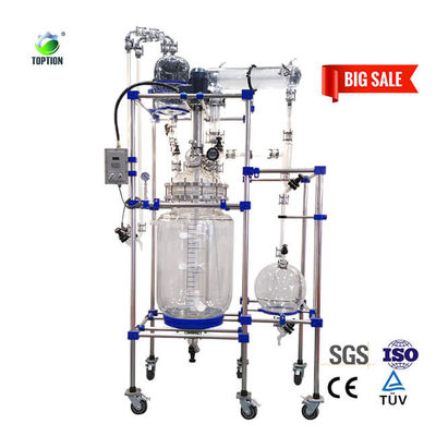 buy 150L Distillation Reactor Water Cooled Jacketed Lab Reactor online manufacture