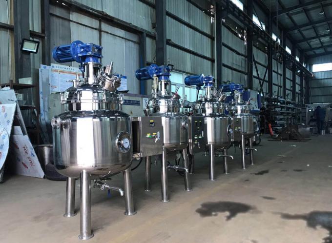 Reactor con chaleco de acero inoxidable de 100 litros para la producción farmacéutica
