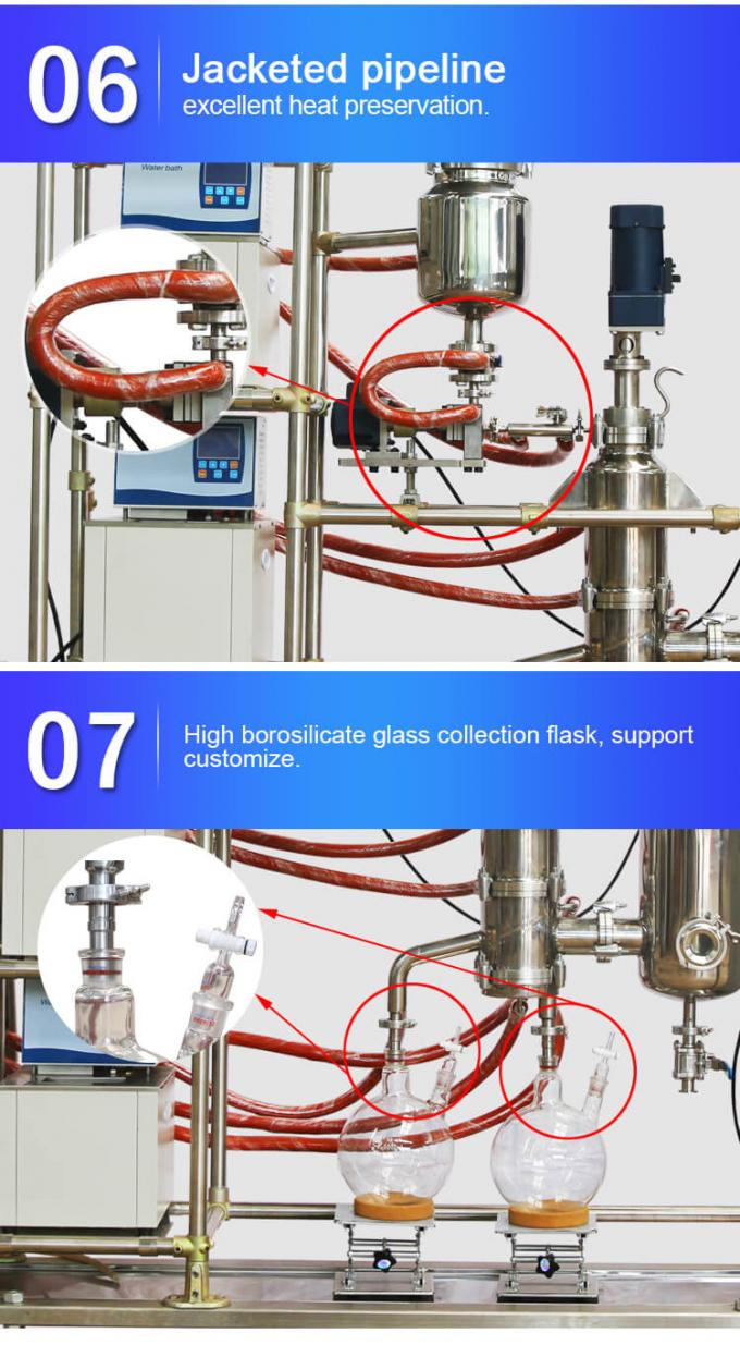 short path distillation equipment flask