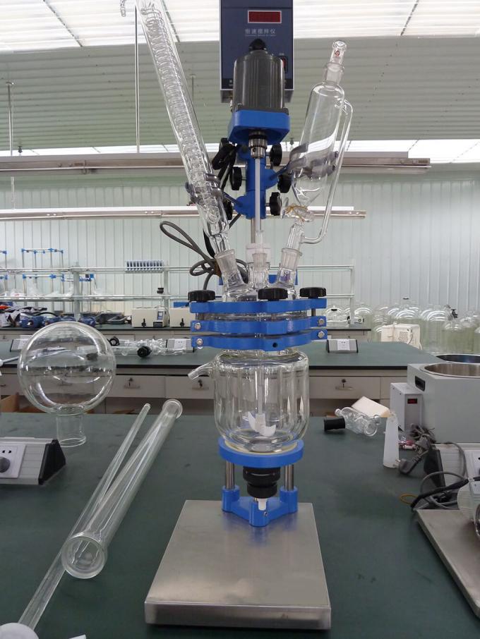 Three Layer Glass Reactor 1L-100L Glass & Stainless Steel Reactor