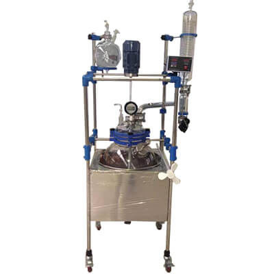 buy Single Layer Glass Reactor 1L 2L 3L Glass & Stainless Steel Reactor online manufacture