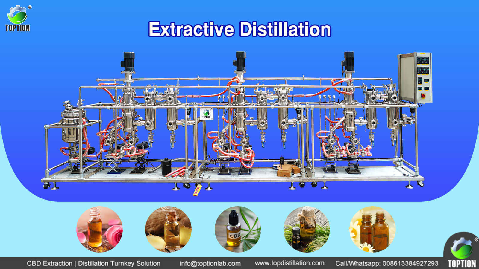 short path molecular distillation
