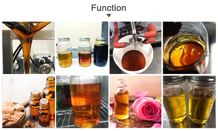 Equipo avanzado de destilación de vía corta para el aceite esencial de rosa con un rango de temperatura de 20 a 200 °C