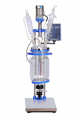 buy 5L Glass Reactor Jacketed Double Layer Glass Reactor For Lab online manufacture