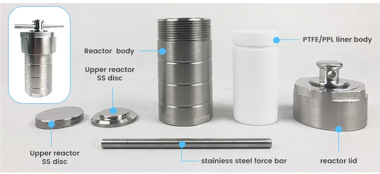 TOPTION High-Pressure Hydrothermal Synthesis Reactor Autoclave for Nanomaterials