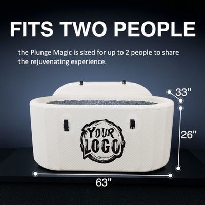 Beli Custom Portable PVC Inflatable Cold Plunge Tub Dengan Chiller, Folding Adult Ice Bath Tub pembuatan online
